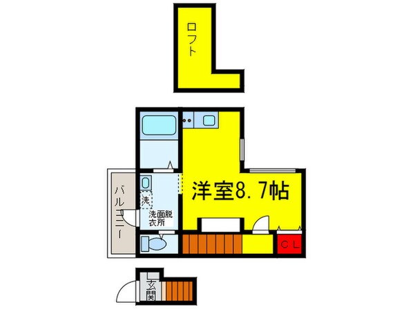 あんしん＋出島町08-4007の物件間取画像